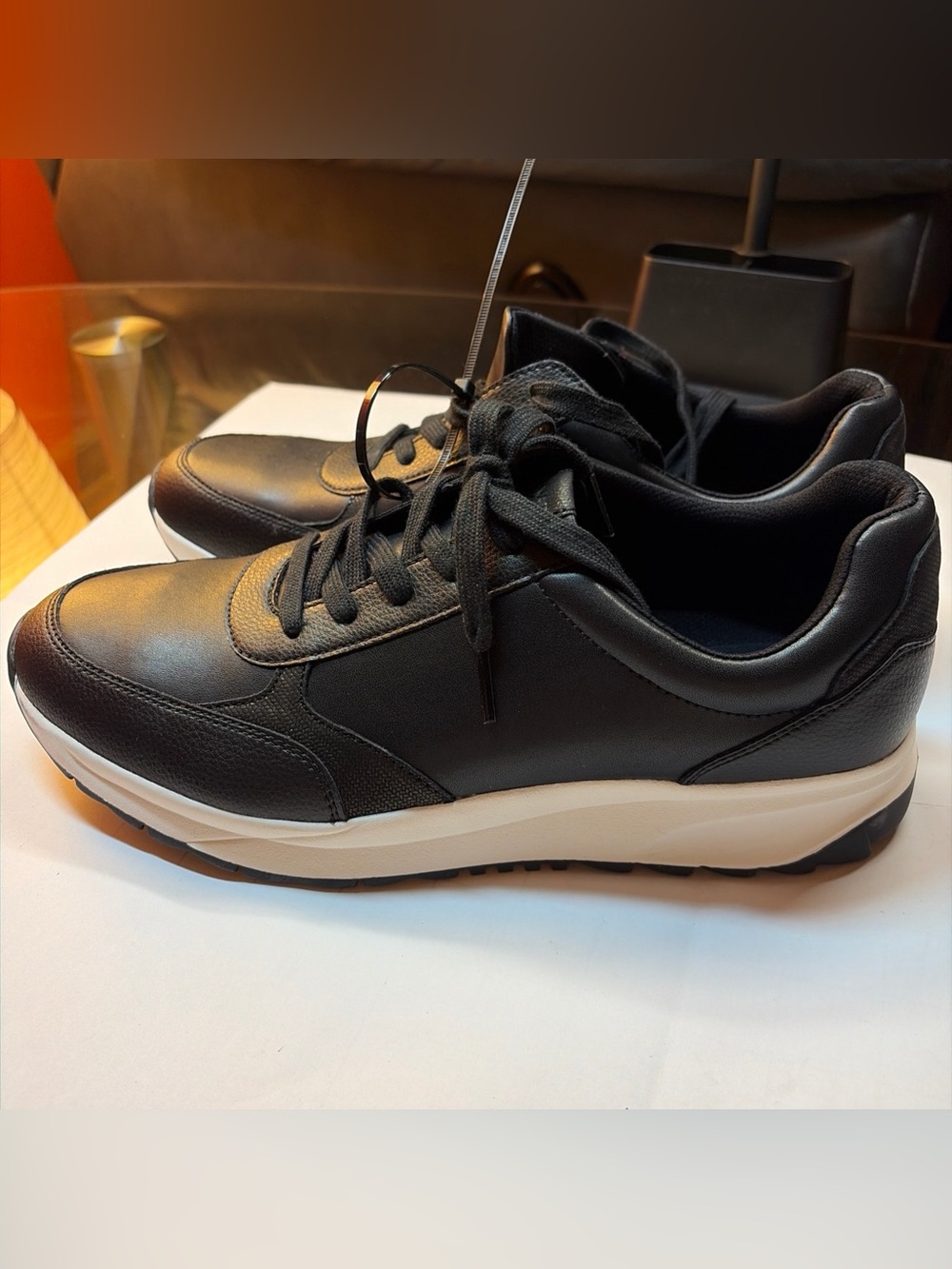 Naturalizer Shay Women’s Black Leather Sneakers Size 11 W